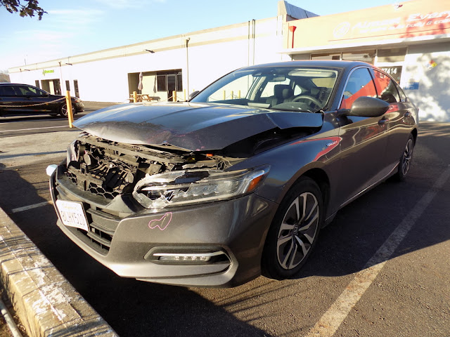 2019 Honda Accord- Before work was done at Almost Everything Autobody