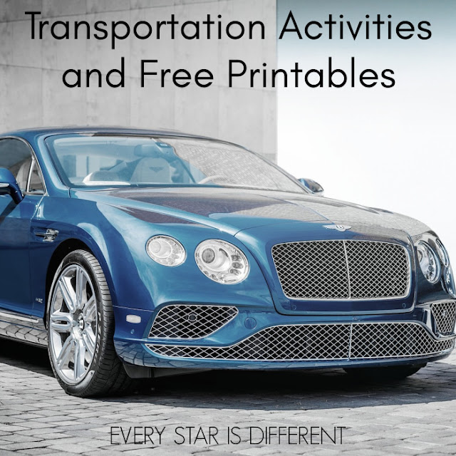 Transportation Activities and Free Printable