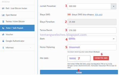 Cara mencairkan uang dari wallet bitcoin.co.id