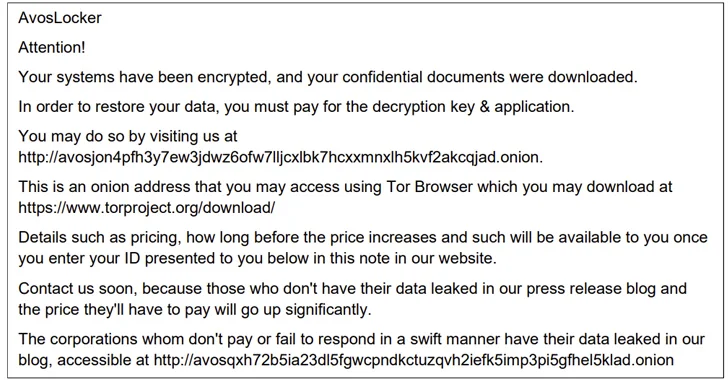 AvosLocker ransomware