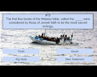 The first five books of the Hebrew bible, called the ____, were considered by those of Jewish faith to be the most sacred writings. Answer choices include: Torah, Quran, Rig Veda, New Testament