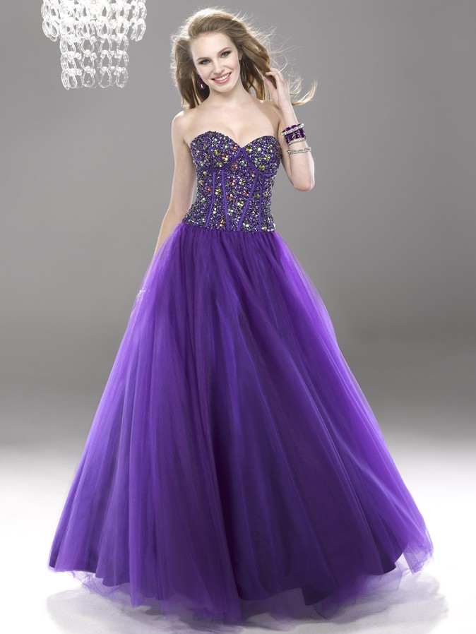 Stylish Fashion: Gorgeous Purple Prom Dresses 2014