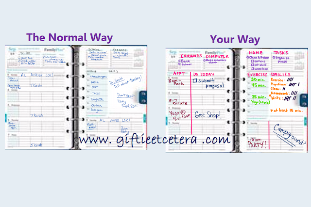 academic year planner, planner layout