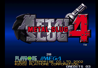 Jogo de Arcade Metal Slug 4 online grátis