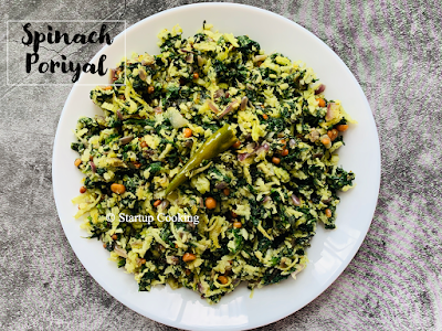 spinach poriyal