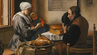 The prayer before the meal, Jan Steen