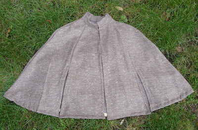 reflective tweed cycling cape