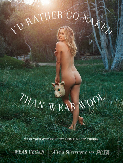 Alicia Silverstone goes nude for PETA