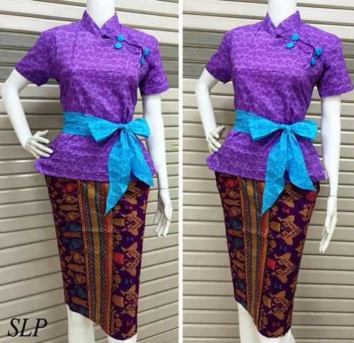  25 model baju  batik pramugari  berjilbab lengan panjang 