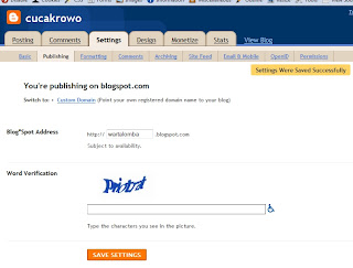 mengganti url blogspot