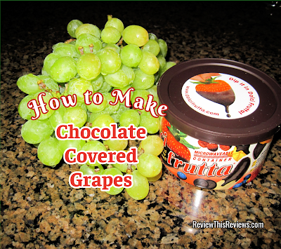 grapes and chocolate to make chocolate dipped and covered grapes