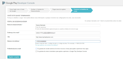 Como se registrar no Google Play - Imagem 3