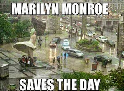 Marilyn Monroe saves everyone - Funny pics