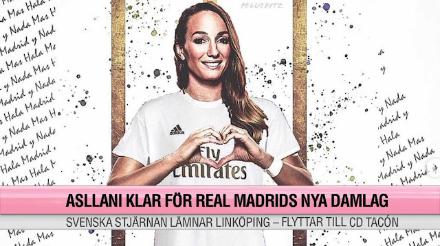 Kosovare Asllani i lång intervju efter flytten till Real Madrid