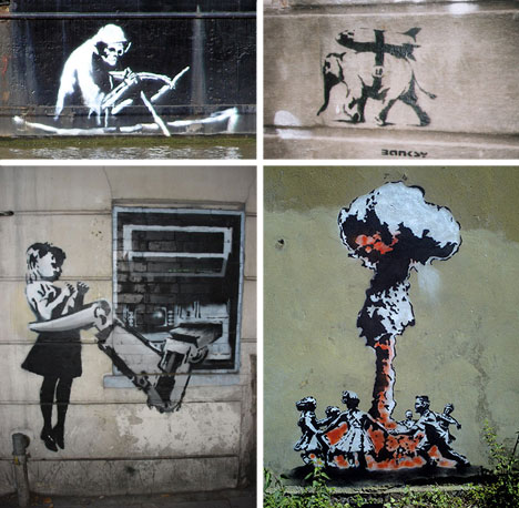 banksy graffiti artwork. Banksy Graffiti Art : Caught