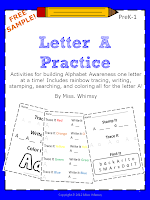 Free Sample: Letter A Practice