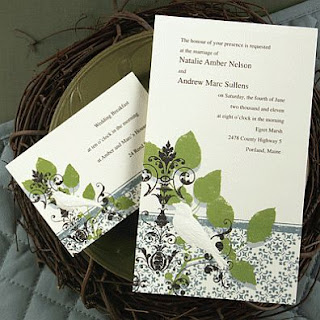 Invitation cards for Ecological Weddings 