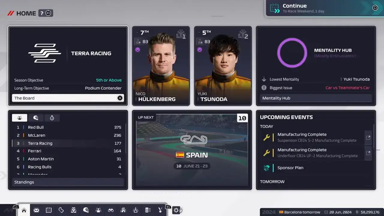 f1 manager 2024 create team