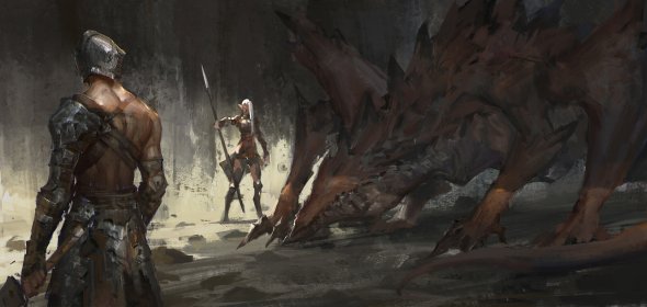 Ting Xu artstation arte ilustrações fantasia medieval sombria games