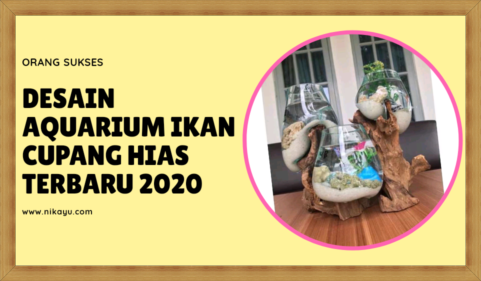 Model Desain Akuarium Mini Ikan Cupang Hias, Unik dan Elegan