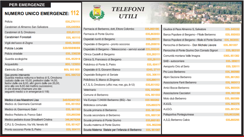Numeri utili