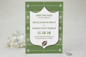 Planning a football-themed wedding? These ideas from www.abrideonabudget.com are GREAT!