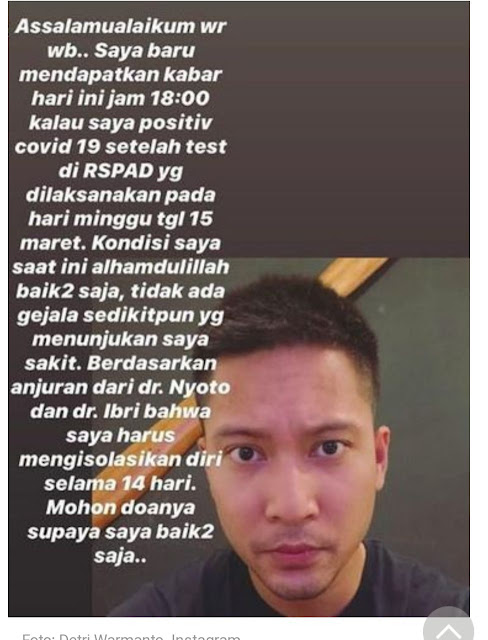 Putra Tjahjo Kumolo Positif Corona