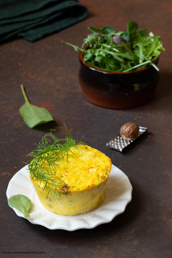 Flan di ricotta, zafferano e pistacchi