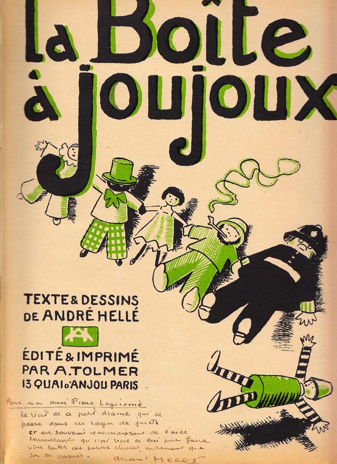 Histoire d une bo te   Joujoux Tolmer 1926 collection JD