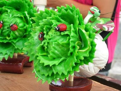 cabbages sculptures