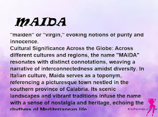 ▷ meaning of the name MAIDA (✔)