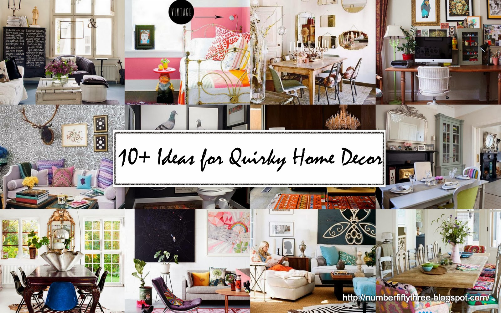 Number Fifty Three 10 Ideas for Quirky  Home Decor 