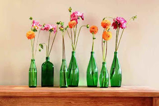 Gambar Vas Bunga Cantik Dari Botol Minuman Bekas