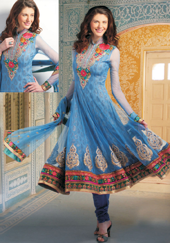 Anarkali pleated dress 