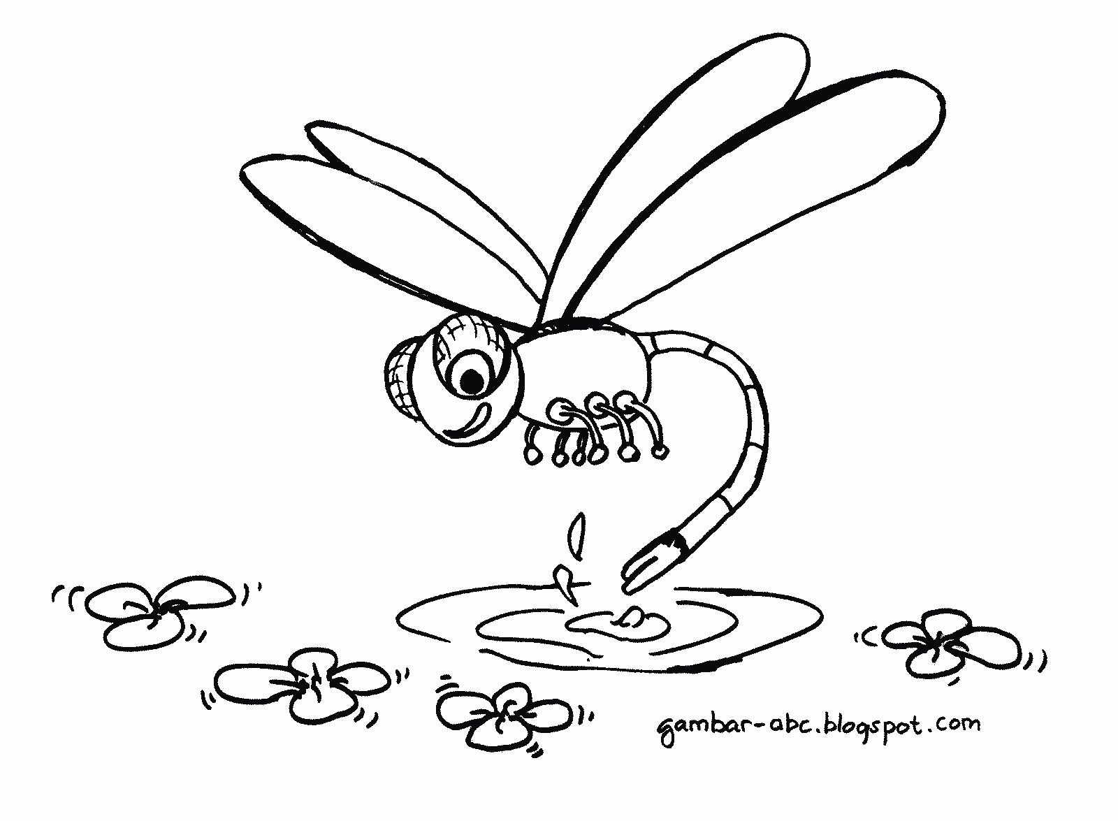 Mewarnai Gambar Capung