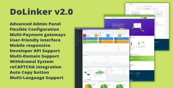 DoLinker v2.0.15 Php Premium Url Shortner Script Download Free