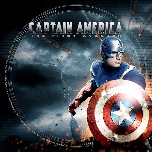 Label DVD/Bluray Captain America The First Avenger