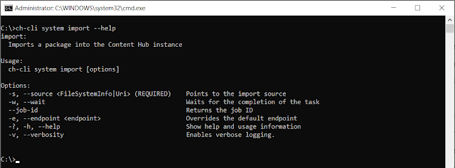 ch-cli system import --help