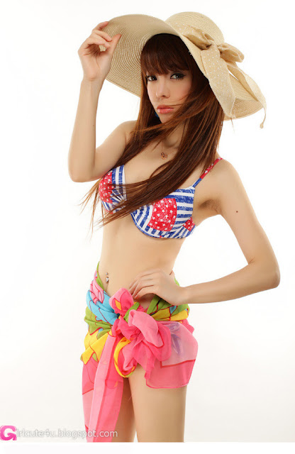 1 Zhao Xue - Early spring - swimsuit-very cute asian girl-girlcute4u.blogspot.com