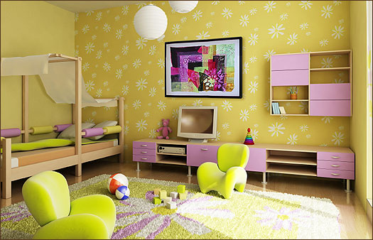 Art Wall Decor: kids interior design ideas Kids Wall Wood Furniture 