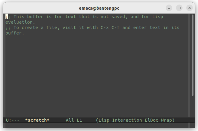 cara wrap teks panjang di Emacs