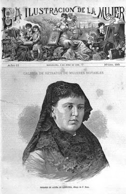 Portada de La Ilustración de la Mujer, Barcelona, 8-6-1884