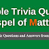 Telugu Bible Quiz Questions and Answers from Matthew