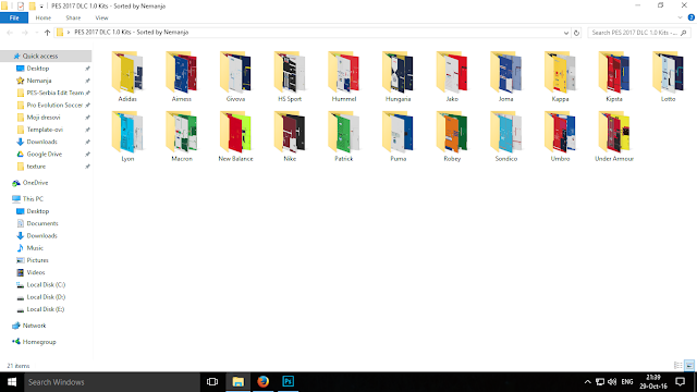PES 2017 DLC 1.0 Kits Extracted By Nemanja