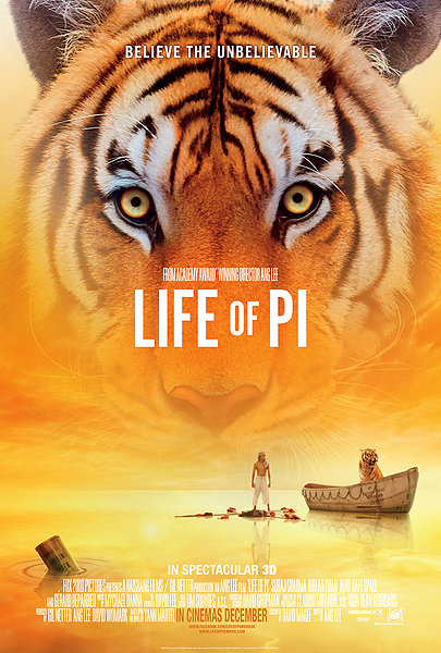 life of pi, 3d movie, lee ang