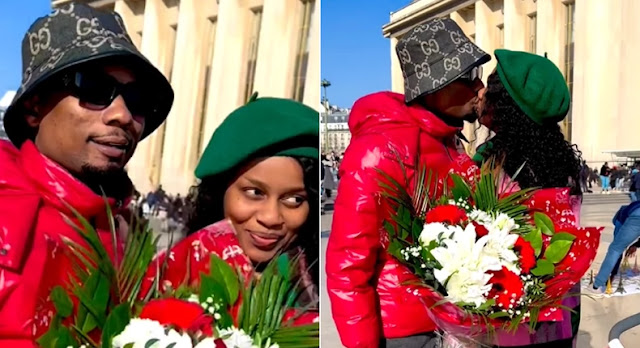 Tanzanian singer Nandy and her husband, rapper Billnass in France