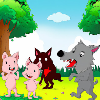 The Three Little Pigs' Big Bad Wolf Challenge. Kids free bedtime story.