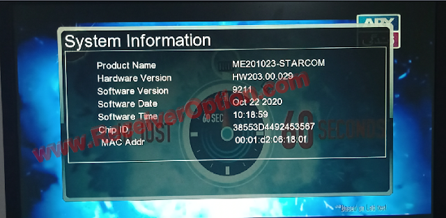 STARCOM GX6605S HW203.00.29 U17 NEW SOFTWARE 22 OCTOBER 2020