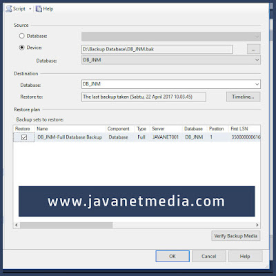 Cara Backup dan Restore Database SQL Server