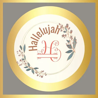 Hallelujah Printable Spiritual Digital Art Decor - Gold Aesthetic Pastel Design Theme - 10 Free Image Pictures